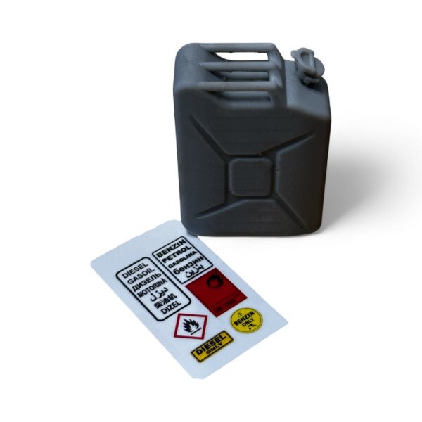 CRM 20L reserve canister 3D printed resin incl. sticker 1/10