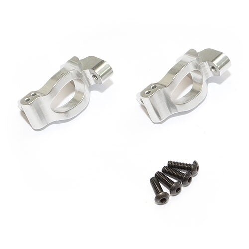 Team Raffee & Co Aluminum Front C-Hub - 1 Pair Silver for Traxxas LaTrax Teton BRTE003S