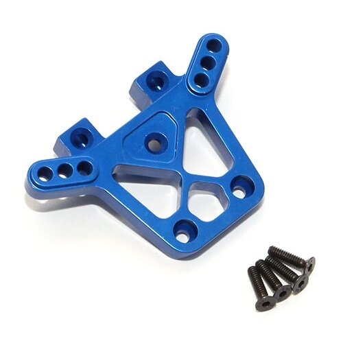 Team Raffee & Co Aluminum Rear Shock Tower - 1 Pc Blue for Traxxas LaTrax Teton BRTE008B