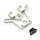 Team Raffee & Co Aluminum Rear Shock Tower - 1 Pc Silver for Traxxas LaTrax Teton BRTE008S