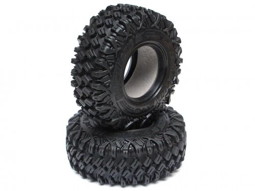 BoomRacing HUSTLER M/T Xtreme 1.9 MC1 Rock Crawling Tires 4.19x1.46 SNAIL SLIME Compound W/ 2-Stage Foams (Ultra Soft) 2pcs BRTR