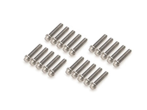 BoomRacing ProBuild M2x9mm Scale Hex Bolt 12.9 Grade Wheel Screw (20) Silver BRPROB-06S