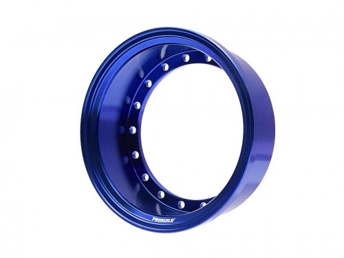 BoomRacing ProBuild 1.9" Alum 15mm Solid Wheel Barrel (1) Blue BRPROB-02B