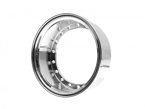 BoomRacing ProBuild 1.9" Alum 15mm Solid Wheel Barrel (1) Chrome BRPROB-02CR