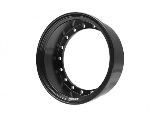 BoomRacing ProBuild 1.9" Alum 15mm Solid Wheel Barrel (1) Black BRPROB-02BK