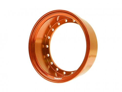 BoomRacing ProBuild 1.9" Alum 15mm Solid Wheel Barrel (1) Orange BRPROB-02OR