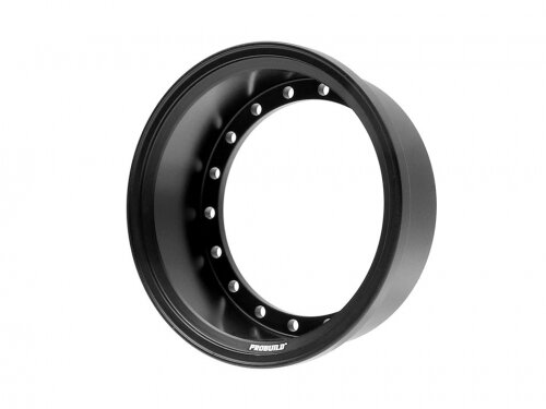 BoomRacing ProBuild 1.9" Alum 15mm Solid Wheel Barrel (1) Matte Black BRPROB-02MBK