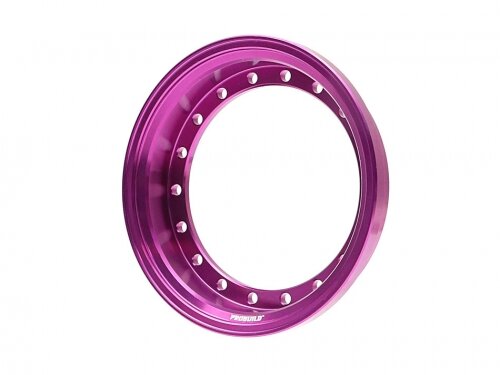 BoomRacing ProBuild 1.9" Alum 7.5mm Solid Wheel Barrel (1) Purple BRPROB-01P