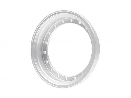 BoomRacing ProBuild 1.9" Alum 7.5mm Solid Wheel Barrel (1) Flat Silver BRPROB-01FS