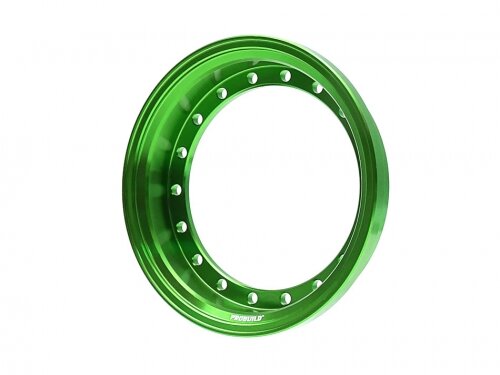 BoomRacing ProBuild 1.9" Alum 7.5mm Solid Wheel Barrel (1) Green BRPROB-01G