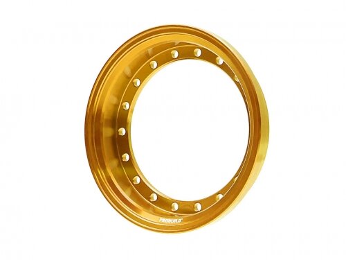 BoomRacing ProBuild 1.9" Alum 7.5mm Solid Wheel Barrel (1) Gold BRPROB-01GD