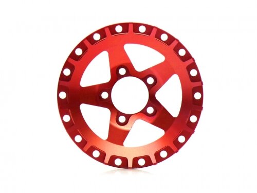 BoomRacing ProBuild 1.9" Alum SS5 Faceplate (1) Red BRPBF008SS5R