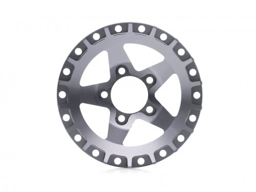 BoomRacing ProBuild 1.9" Alum SS5 Faceplate (1) Gun Metal BRPBF008SS5GM