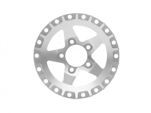BoomRacing ProBuild 1.9" Alum SS5 Faceplate (1) Flat Silver BRPBF008SS5FS