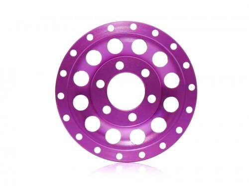 BoomRacing ProBuild 1.9" Alum R12 Faceplate (1) Purple BRPBF009R12P