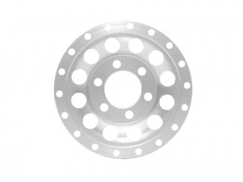 BoomRacing ProBuild 1.9" Alum R12 Faceplate (1) Flat Silver BRPBF009R12FS