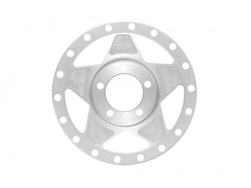 BoomRacing ProBuild 1.9" Alum RTS Faceplate (1) Matte Flat Silver BRPBF010RTSMFS