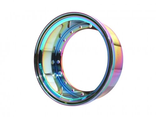 BoomRacing ProBuild 1.9" Alum 15mm Solid Wheel Barrel (1) Neo Chrome BRPROB-02NEO