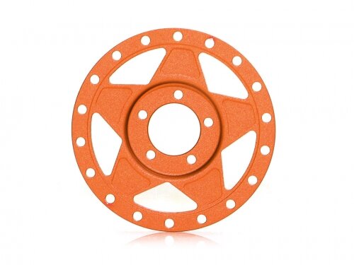 BoomRacing ProBuild 1.9" Alum RTS Faceplate (1) Matte Orange BRPBF010RTSMOR