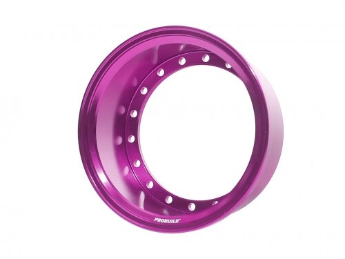 BoomRacing ProBuild 1.9" Alum 19.5mm Solid Wheel Barrel (1) Purple BRPROB-02EWP