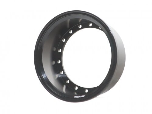 BoomRacing ProBuild 1.9" Alum 19.5mm Solid Wheel Barrel (1) Black BRPROB-02EWBK