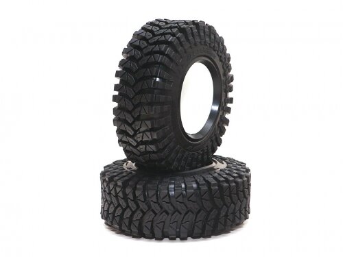 BoomRacing 1.9" TPD All-Terrain Crawler Tire Gekko BLACK 3.82"x1.3" (97x33mm) w/ Foam Insert (2) BRTR19008