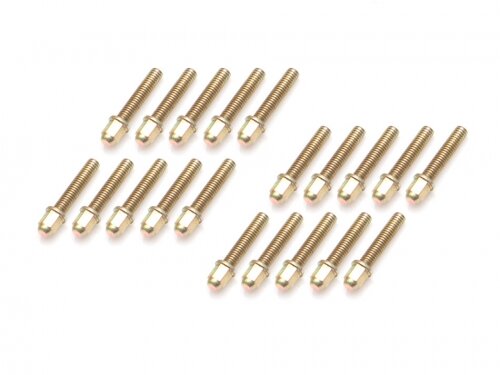 BoomRacing ProBuild Mag Seat Lug Nut 12.9 Grade M2x8mm Scale Hardware Set (20) Gold BRPROB-11GD