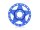 BoomRacing ProBuild 1.9" Alum RTS Faceplate (1) Matte Blue BRPBF010RTSMB