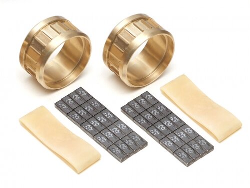 BoomRacing ProBuild 1.9" Extra Wide Brass Center Clamp Ring w/ Lead Weight Set (145-275g) 2pcs BRW790740