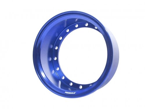 BoomRacing ProBuild 1.9" Alum 19.5mm Solid Wheel Barrel (1) Blue BRPROB-02EWB