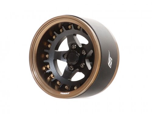 BoomRacing ProBuild 1.9" SS5 Adjustable Offset Aluminum Beadlock Wheels (2) Bronze/Matte Black BRPB019BZMBK