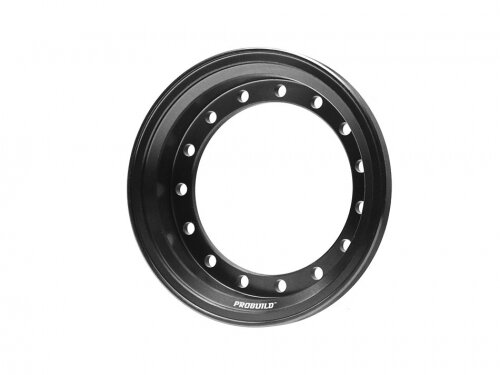 BoomRacing ProBuild 1.55" Alum 9.9mm Wheel Barrel (1) Black BRPROB155-01BK