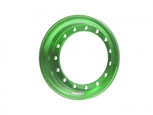 BoomRacing ProBuild 1.55" Alum 9.9mm Wheel Barrel (1) Green BRPROB155-01G