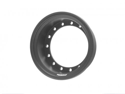 BoomRacing ProBuild 1.55" Alum 16.5mm Wheel Barrel (1) Matte Black BRPROB155-02MBK