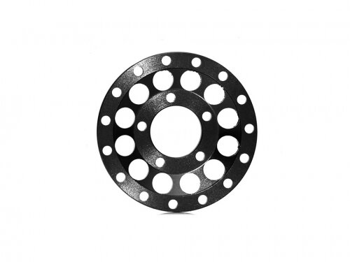 BoomRacing ProBuild 1.55" Alum R12 Faceplate (1)  Black BRPBF155-009BK