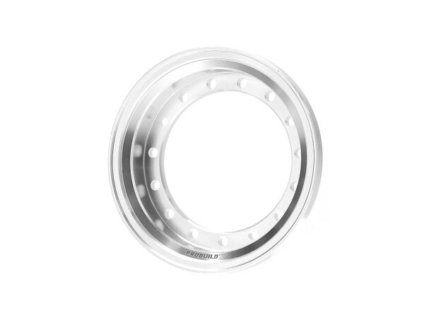 BoomRacing ProBuild 1.55" Alum 9.9mm Wheel Barrel (1)  Platinum BRPROB155-01PL