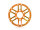 BoomRacing ProBuild 1.9" Alum TWS Faceplate (1) Matte Orange BRPBF013TWSMOR