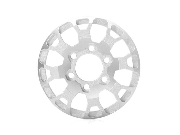 BoomRacing ProBuild 1.9" Alum BBY Faceplate (1) Flat Silver BRPBF014BBYFS
