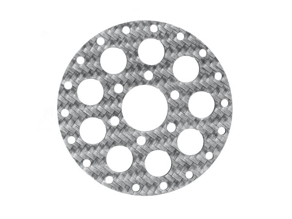 BoomRacing ProBuild 1.9" CR6 Carbon Fiber Faceplate (1) Silver BRPBF006CR6S