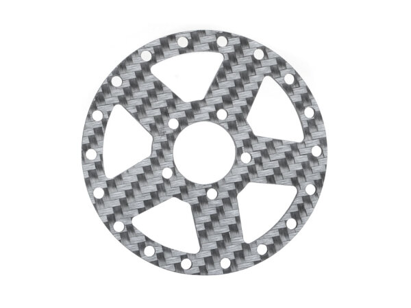 BoomRacing ProBuild 1.9" CF5 Carbon Fiber Faceplate (1) Silver BRPBF003CFS