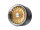 BoomRacing ProBuild 2.2" Extra Wide R01 Mesh Adjustable Offset Aluminum Beadlock Wheels (2) Chrome/Gold BRPB2209CRGD-EW