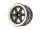 BoomRacing ProBuild 2.2" Ultra Lightweight Extra Wide Performance CF6 Adjustable Offset Beadlock Wheels (2) White/Carbon Fiber B
