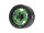 BoomRacing ProBuild 1.9" RTS Adjustable Offset Aluminum Beadlock Wheels (2) Matte Black/Matte Green BRPB073MBKG