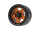 BoomRacing ProBuild 1.9" RTS Adjustable Offset Aluminum Beadlock Wheels (2) Matte Black/Matte Orange BRPB074MBKOR