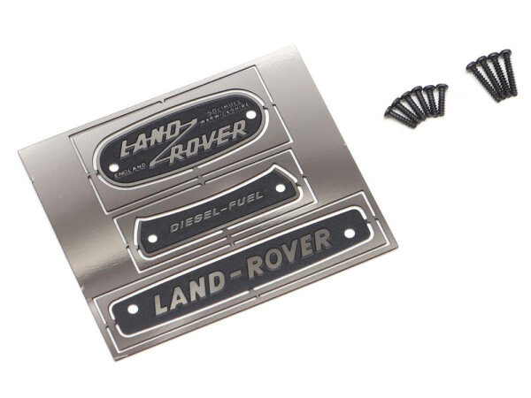 BoomRacing Emblem Set (Stainless Steel) for Series Land Rover (Diesel) for BRX02 109 BRX02326