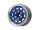 BoomRacing ProBuild 1.9" MAG-10 Adjustable Offset Aluminum Beadlock Wheels (2) Platinum/Blue BRPB081PLB