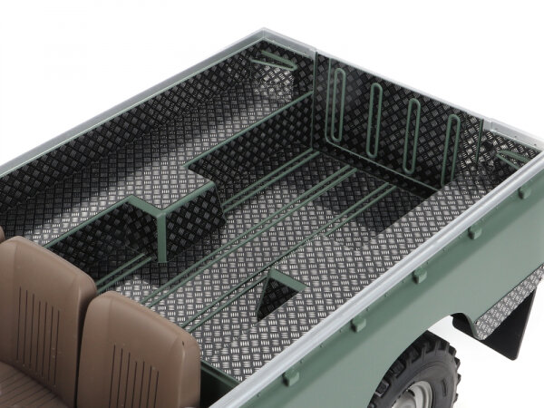 BoomRacing KUDU Stainless Steel Diamond Plate Set for Series Land Rover 109 (Rear Bed)  Black for BRX02 109 BRX02372BK