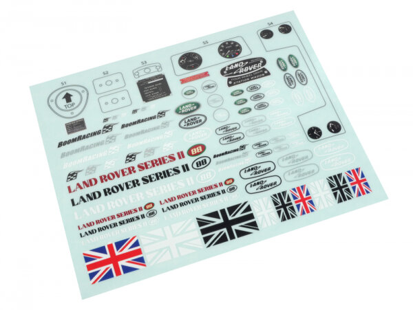 BoomRacing Decal Sticker for Series II 88 Station Wagon for BRX02 88 BRX02376
