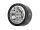 BoomRacing ProBuild 1.9" XZ7 Adjustable Offset Aluminum Beadlock Wheels (2) Black/Platinum BRPB088BKPL