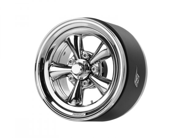 BoomRacing ProBuild 1.9 Spin Force Classic Adjustable Offset Aluminum Beadlock Wheels (2) Chrome BRPB103CRCR